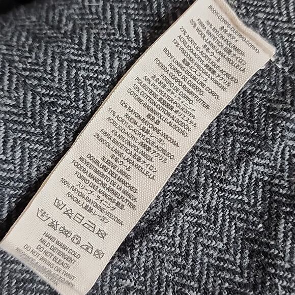 Free People Geometric Small Black & Grey Cardigan Sweater - Picture 5 of 6